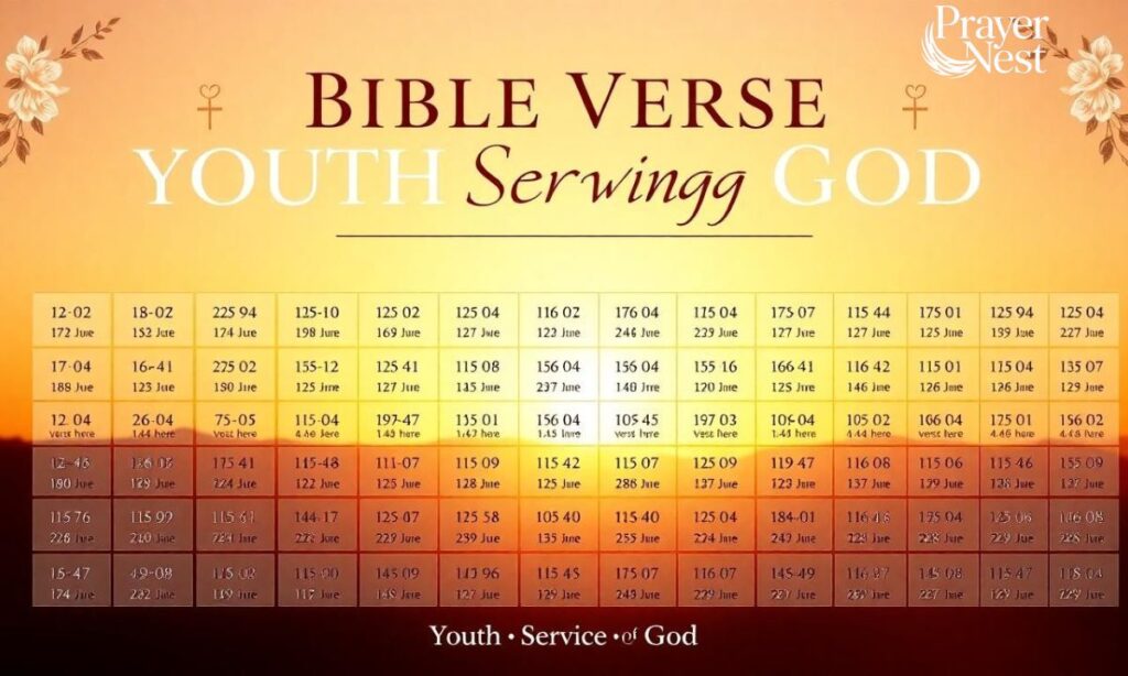 Bible Verses About Youth Serving God