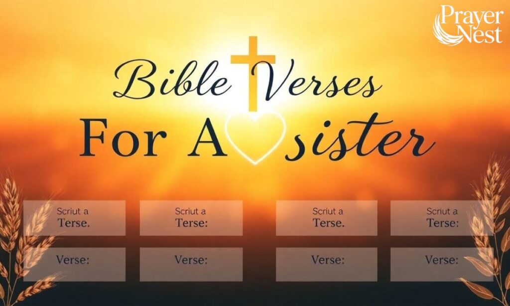 Bible Verses For A Sister