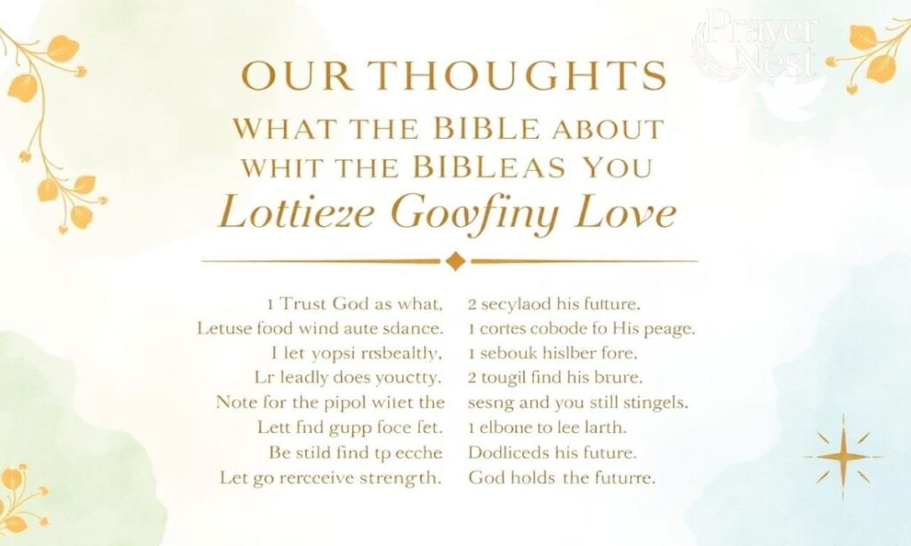 Our Thoughts on What the Bible Says About Letting Go of Someone You Love