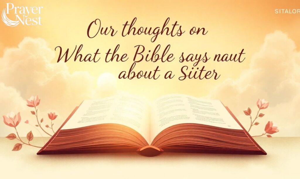 Our Thoughts on What the Bible Says About a Sister