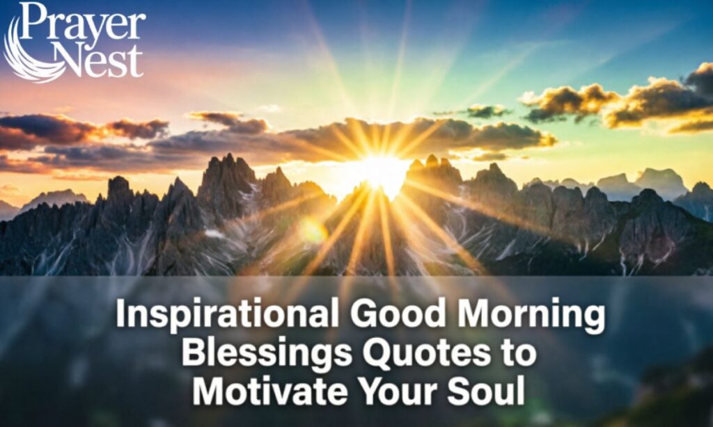 Inspiration Good Morning Blessings Quotes to Motivate Your Soul