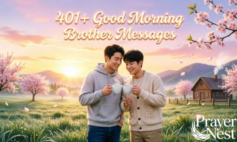 401+ Good Morning Brother Messages to Inspire, Encourage & Make Him Smile