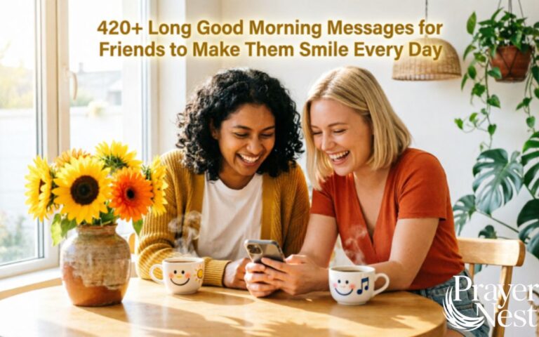 420+ Long Good Morning Messages for Friends to Make Them Smile Every Day 