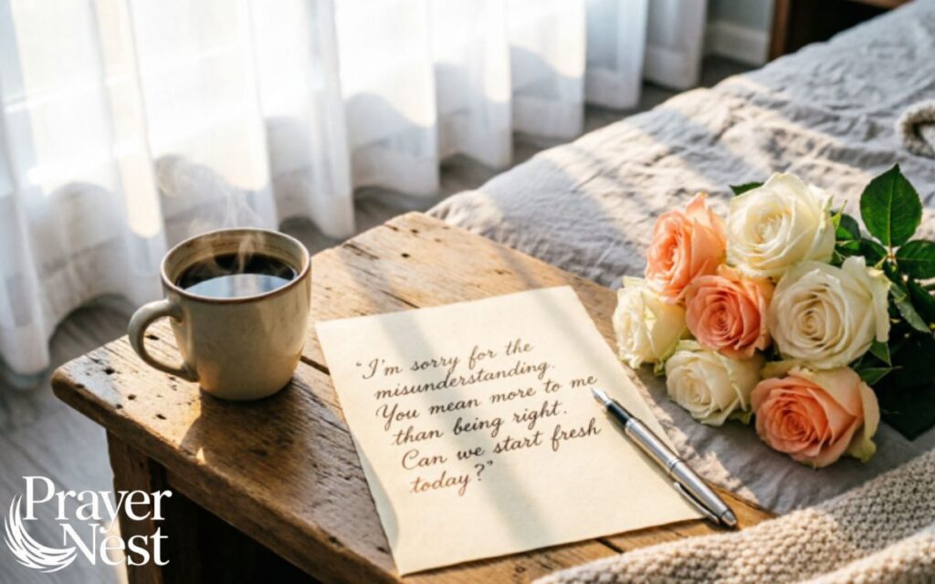 Good Morning Apology Messages After a Misunderstanding