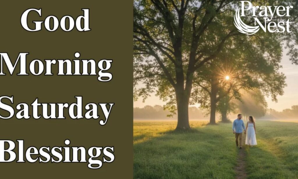 Good Morning Saturday Blessings