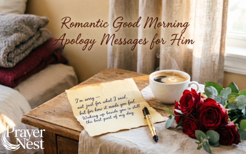 Romantic Good Morning Apology Messages for Him