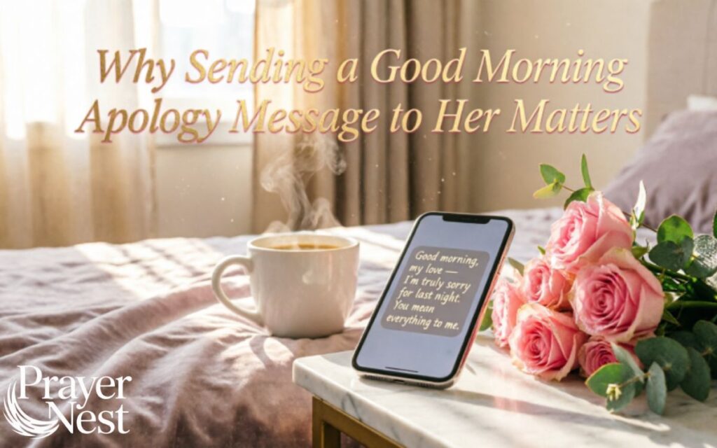 Why Sending a Good Morning Apology Message to Her Matters