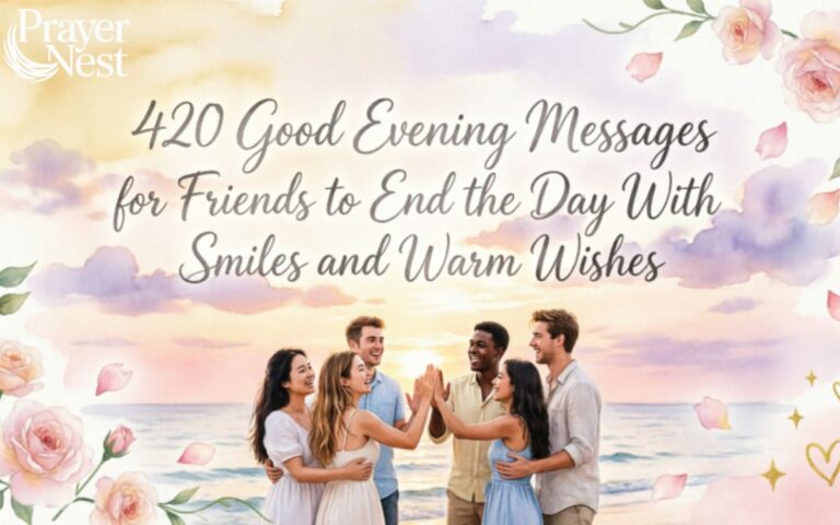 420 Good Evening Messages for Friends to End the Day With Smiles and Warm Wishes 