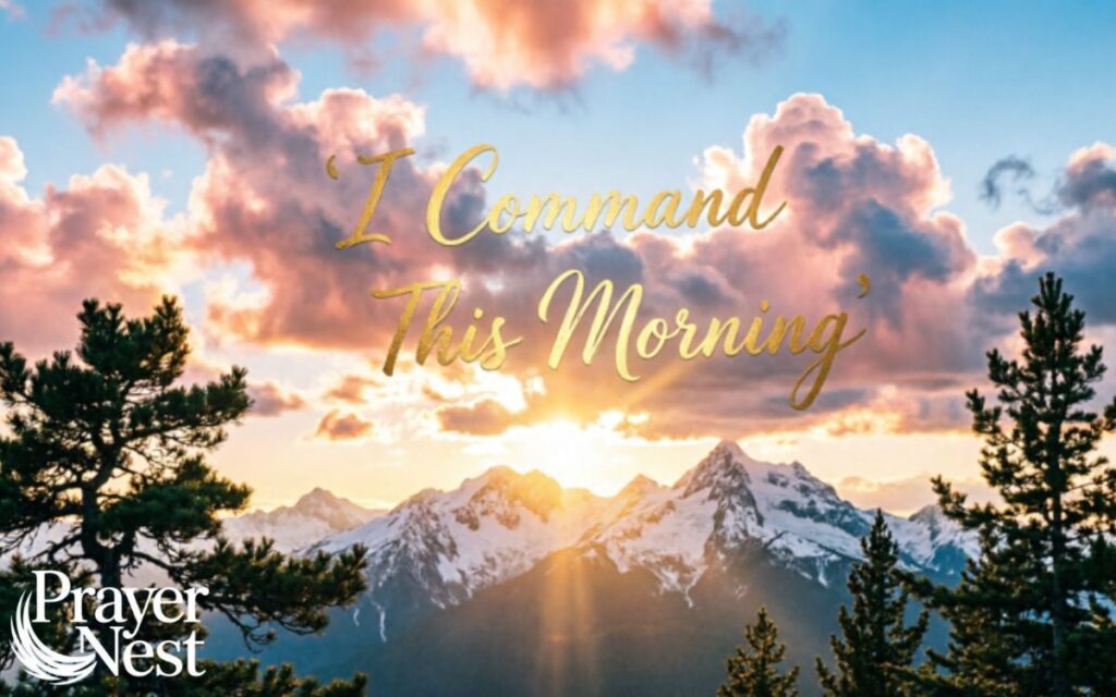Commanding Your Morning Declarations