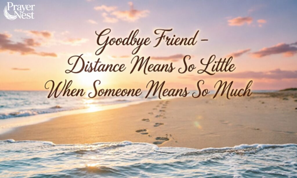 Farewell Wishes for a Friend