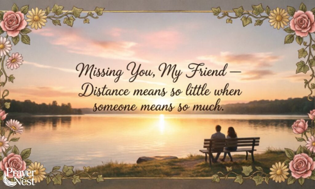 Missing You Messages for a Friend