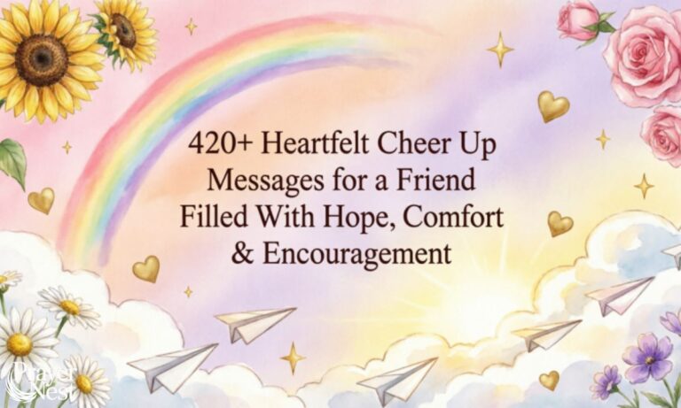 420+ Heartfelt Cheer Up Messages for a Friend Filled With Hope, Comfort & Encouragement